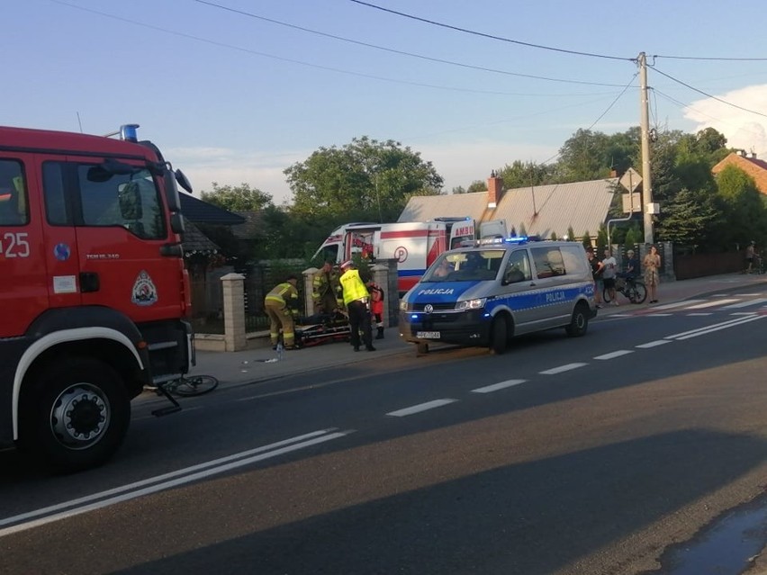 Wypadek w Tarnobrzegu. Samochód potrącił rowerzystę