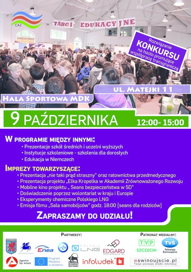 Kilkadziesiąt publicznych i niepublicznych szkół wszystkich szczebli przedstawi swoją ofertę 9 października,  podczas targów edukacyjnych.