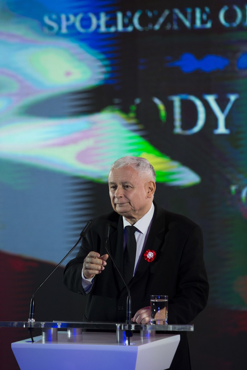 Jarosław Kaczyński na spotkaniu patriotycznym w Krakowie