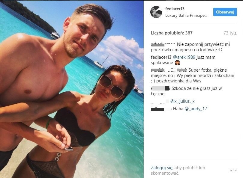 Fedor Cernych i jego piękna wybranka Valeria Matveenko