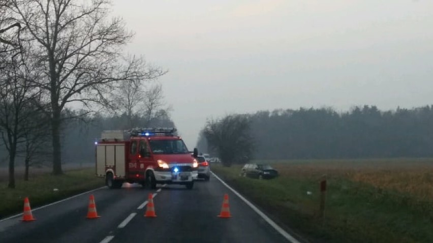 Dwie osoby zostały ranne w wypadku trzech aut, do którego...