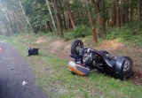 Wypadek na krajowej 45 pod Krapkowicami. Samochód osobowy zderzył się z motocyklem