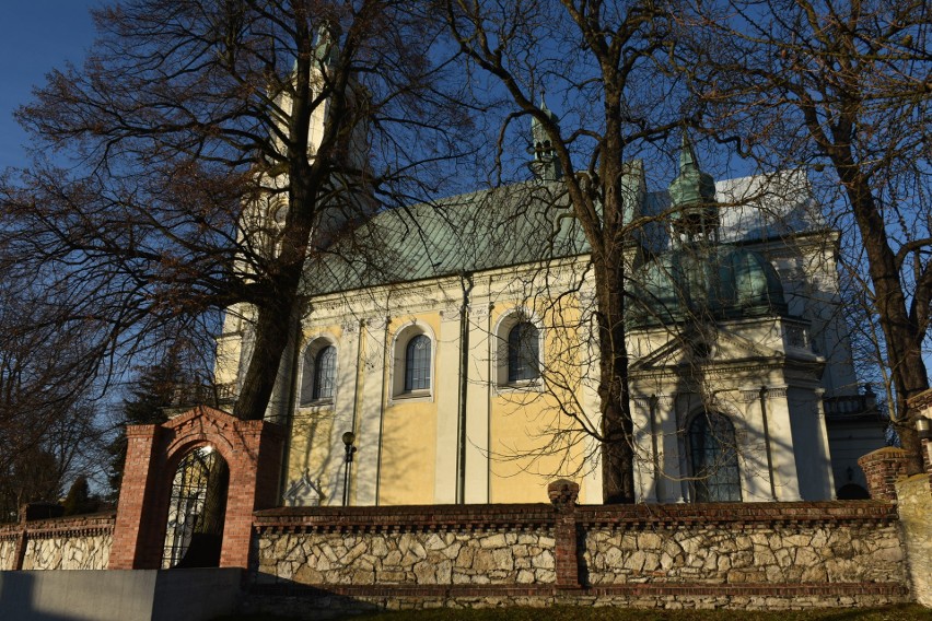 Barokowy kościół we Włodowicach.