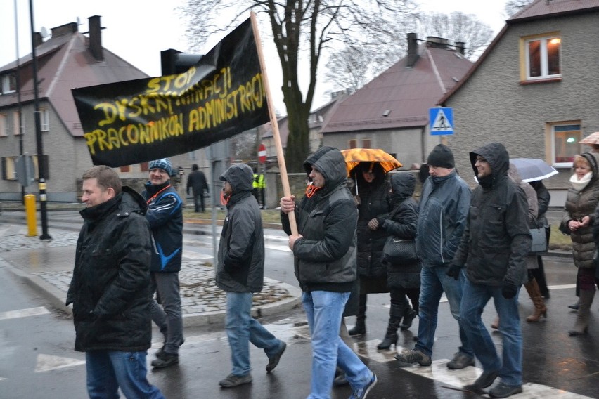 Strajk w kopalni Sośnica-Makoszowy: górnicy wyszli na ulice w Zabrzu [WIDEO, ZDJĘCIA]