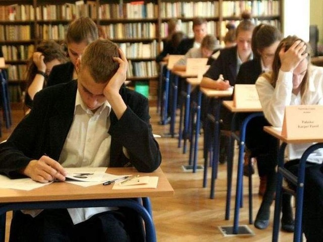 Próbny egzamin gimnazjalny.