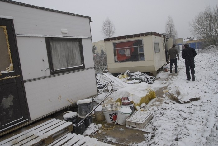 Czterech obywateli Ukrainy, którzy pracowali przy budowie...