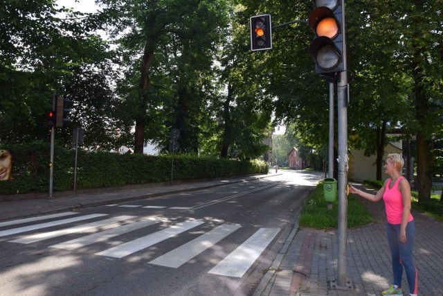 Zmiana koloru świateł na ulicy Ordona w Szczecinku