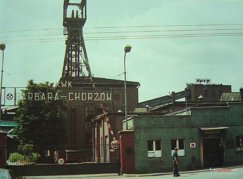 Fotografia kopalni z połowy lat 70. XX wieku