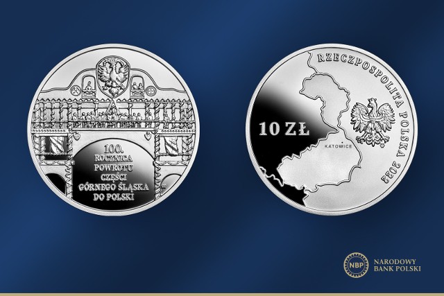 100. rocznica powrotu części Górnego Śląska do Polski została upamiętniona przez Narodowy Bank Polski na specjalnej monecie kolekcjonerskiej.