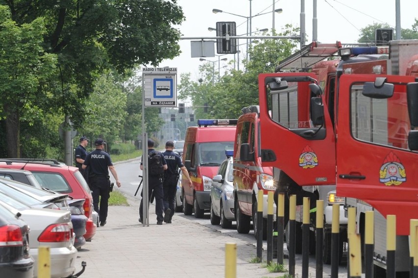 Alarm bombowy w budynku Telewizji Polskiej przy ul....