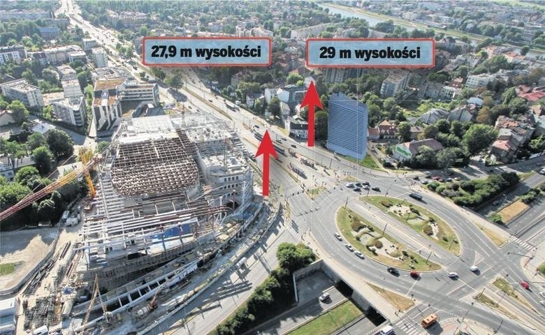 Według pierwotnych planów nowy budynek miał mieć 29 metrów...