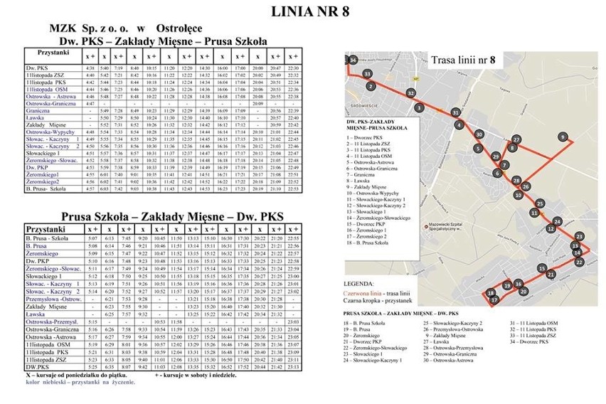 Rozkład jazdy MZK. Od soboty jeździmy za darmo [ZDJĘCIA]