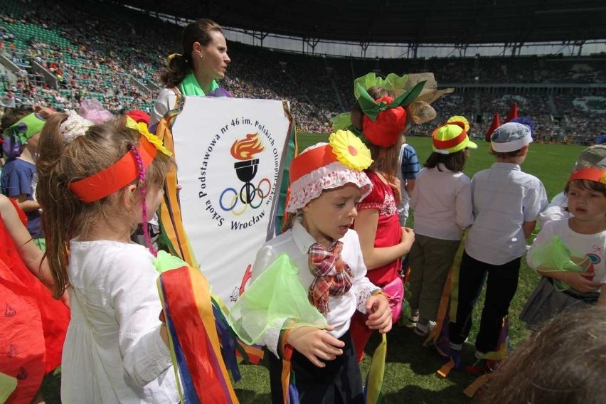 Wrocław: Dzień Przedszkolaka na Stadionie Miejskim (ZDJĘCIA, FILM)