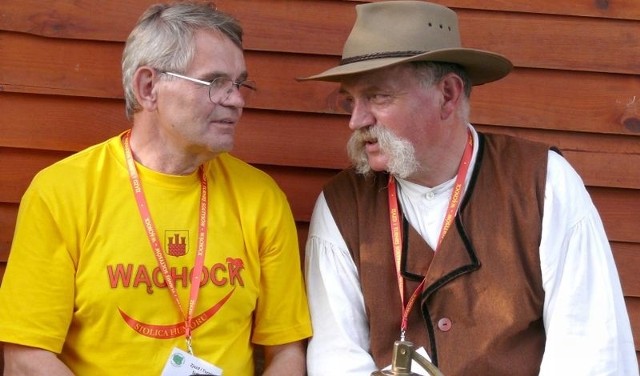 Aktor Jerzy Janeczek, czyli Witia z "Samych swoich&#8221; w rozmowie ze Stanisławem Rożmiejem, Honorowym Sołtysem Wąchocka