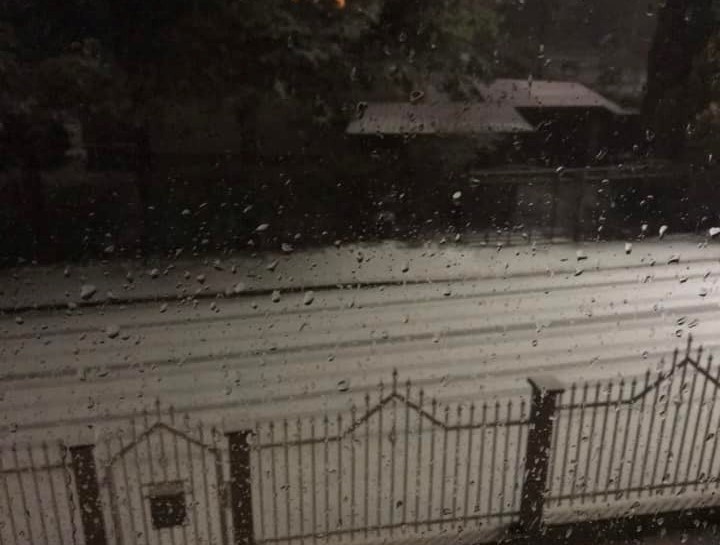 Burza ze śnieżycą w Andrychowie