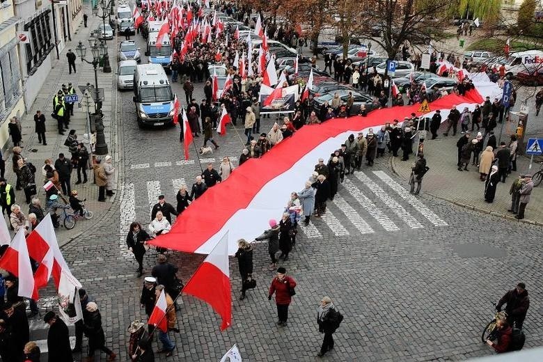 Szczeciński Marsz Niepodległości: "pójdziemy tylko pod biało-czerwonymi flagami"