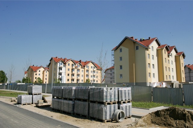Budowa TBS-ów na Stabłowicach w maju 2013 r.