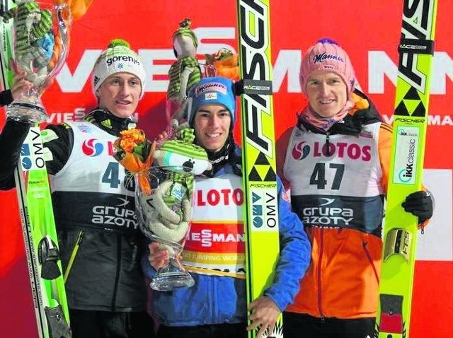Zwycięzcą zawodów został Austriak Stefan Kraft, drugi był Słoweniec Peter Prevc, a trzeci Niemiec Severin Freund