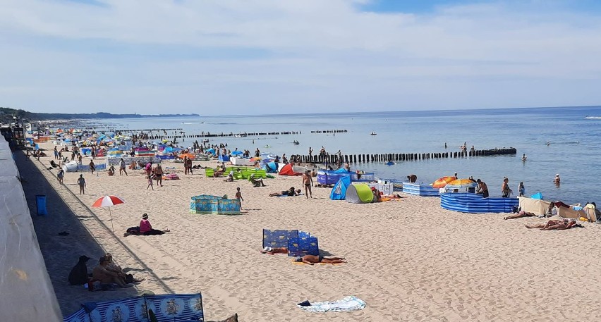 Plaża w Łazach, w Unieściu i w Mielnie