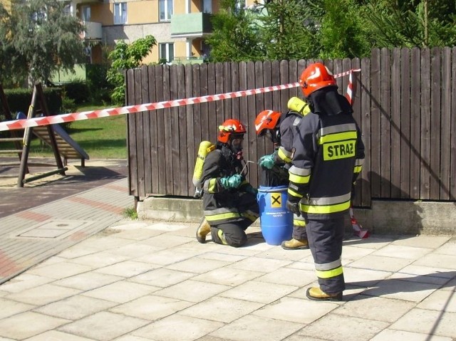 Strażacy interweniowali w pobliżu piaskownicy przy ulicy Gromadzkiej