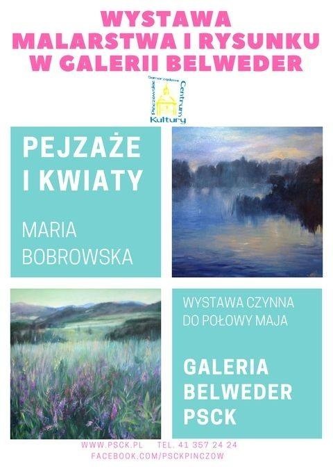 Pińczowski dom kultury zaprasza na wystawę "Pejzaże, kwiaty i rysunek" 