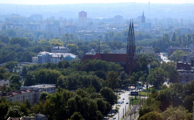 Sosnowiec. Widok na Stolicę Zagłębia z Wydziału Nauk o Ziemi UŚ