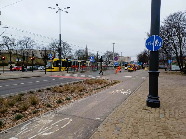 Ruch w okolicy Cinema City w Toruniu był wstrzymany.