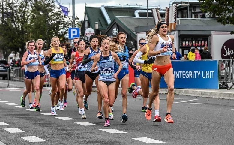 Katarzyna Jankowska podczas mistrzostw świata w półmaratonie...