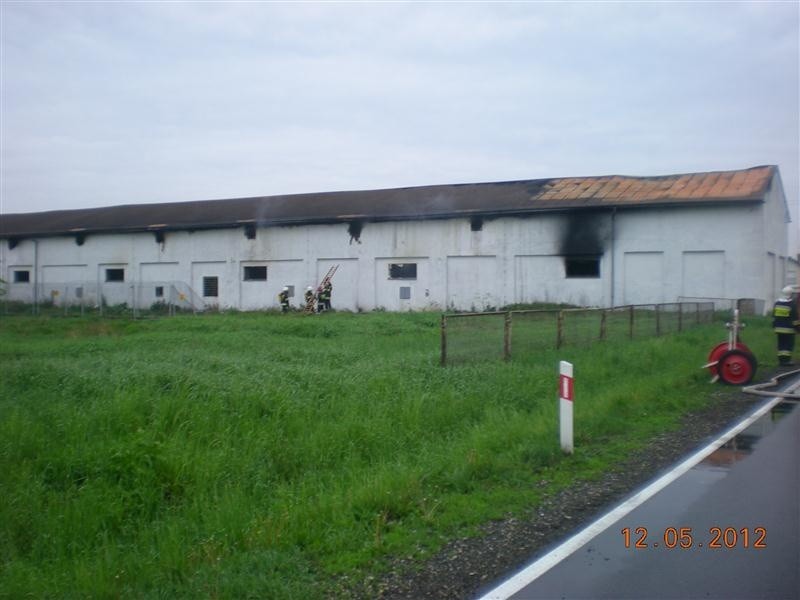 Palił się obiekt o powierzchni 800 m kw.