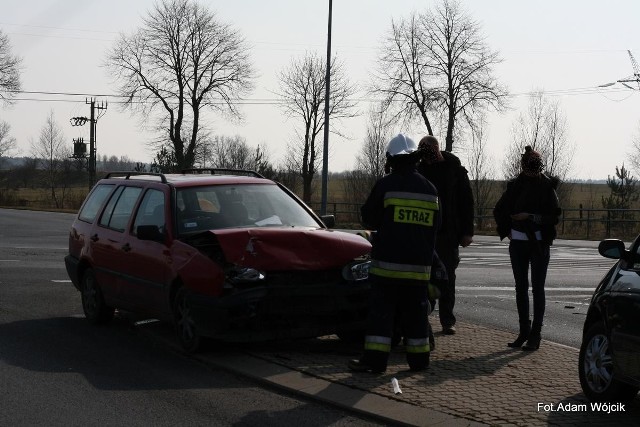 Kolizja na obwodnicy Karlina.