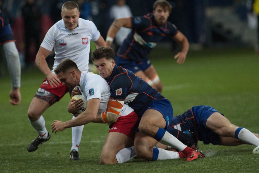 Rugby. Holendrzy nie mieli litości. Wysoka porażka Polaków na Arenie Lublin (ZDJĘCIA)