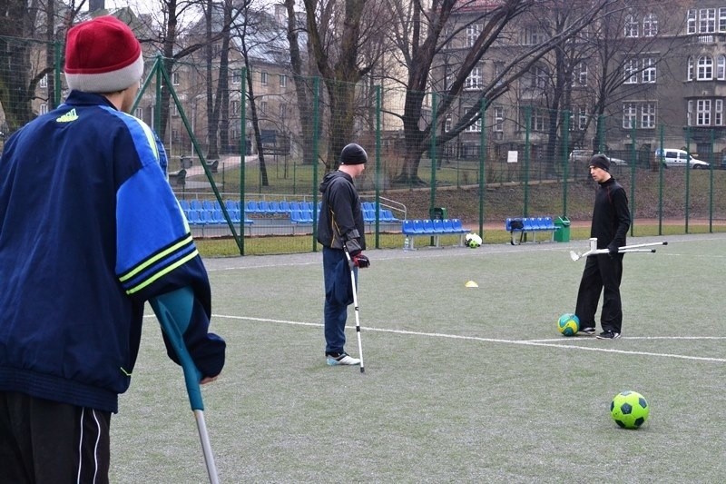 Drużyna amp futbolu w Bielsku-Białej.