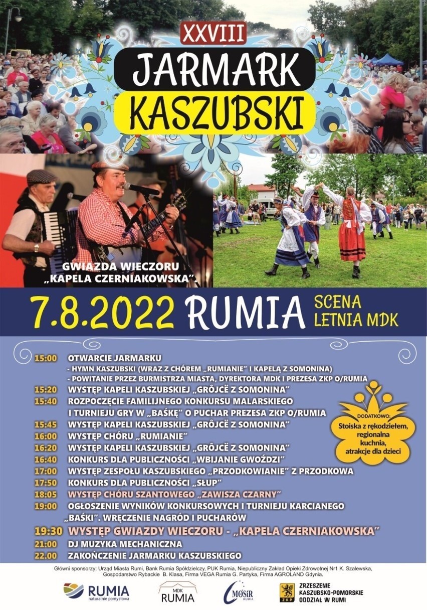 XXVIII Jarmark Kaszubski Rumia - scena letnia MDK (Miejski Dom Kultury)