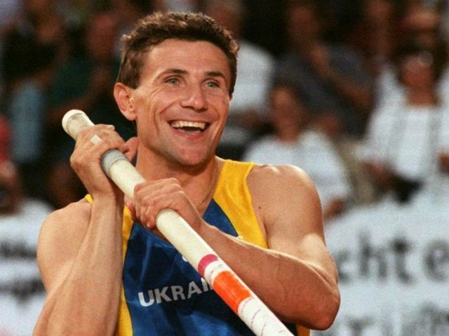 Mistrz olimpijski i wielokrotny mistrz i rekordzista świataw skoku o tyczce, Serhij Bubka