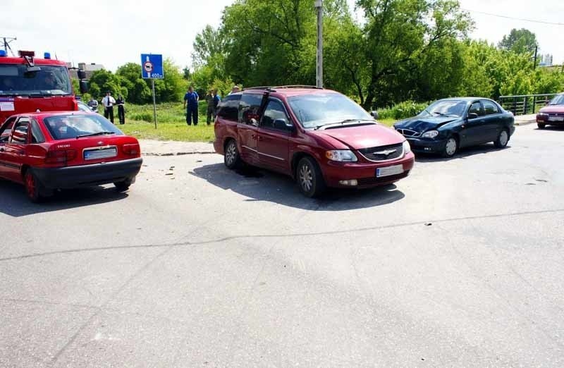 Zambrów: Zderzyly sie trzy samochody