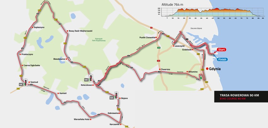 Duże zmiany w ruchu w Gdyni w związku z Ironman już od czwartku [mapy]