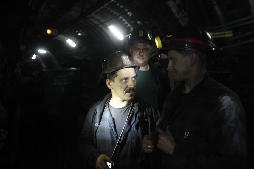 Górnicy na dole kopalni KWK Kazimierz-Juliusz