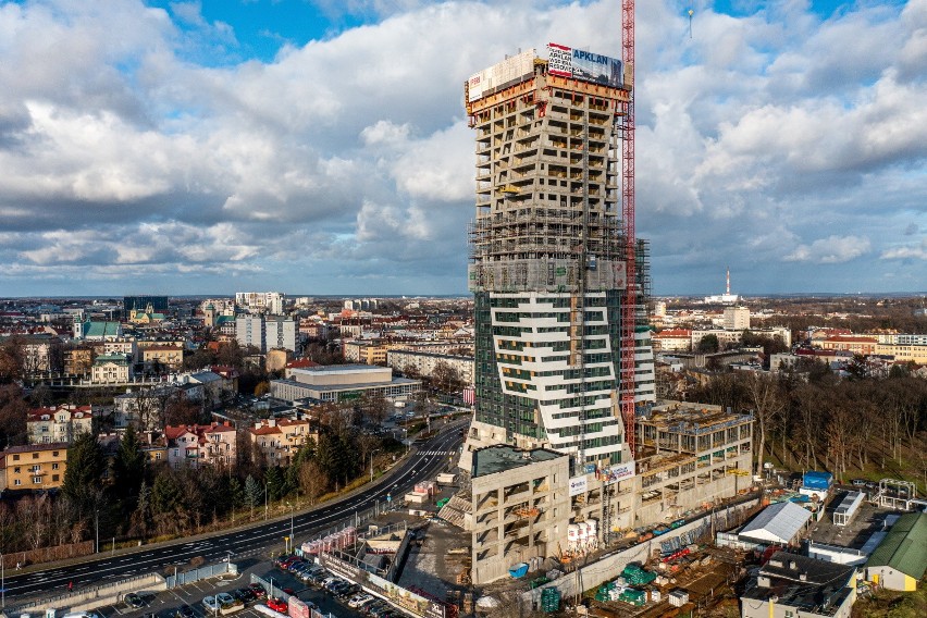 To będzie najwyższy budynek mieszkalny na Podkarpaciu. Olszynki Park przy ul. Szopena w Rzeszowie [ZDJĘCIA]