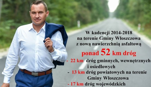 Za jeden z największych sukcesów mijającej kadencji Grzegorz Dziubek uważa przebudowanie ponad 52 kilometrów dróg w gminie Włoszczowa.