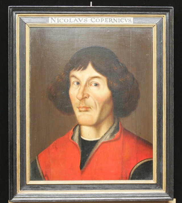 Kopia portretu Mikołaja Kopernika wiszącego w Ratuszu Staromiejskim.