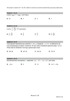 Matura z matematyki w formule 2015. Arkusz CKE i odpowiedzi