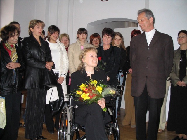 Monika Dekowska otworzyła wczoraj swoją wystawę w towarzystwie dyrektora stargardzkiego muzeum Sławomira Preissa