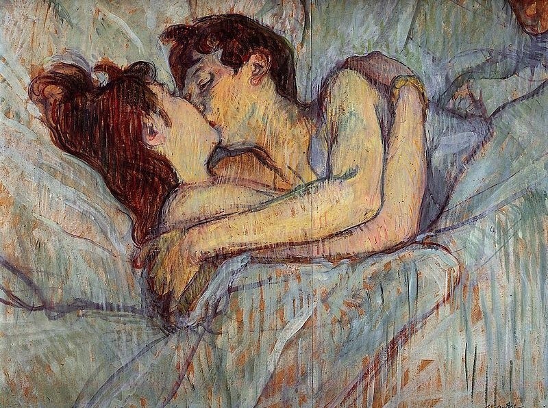Pocałunek w łóżku - Henri de Toulouse-Lautrec
