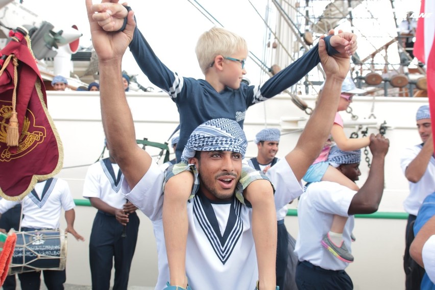 The Tall Ships Races 2017: Szalone przywitanie z załogą żaglowca Shabab Oman II [zdjęcia, wideo]