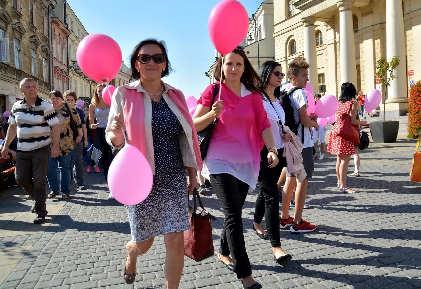 Marsz Różowej Wstążki przeszedł przez Lublin [ZDJĘCIA, WIDEO]