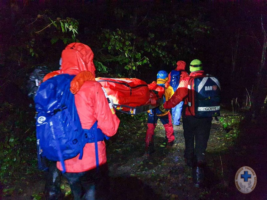 Bieszczadzcy goprowcy ratowali mężczyznę, który wybrał się...