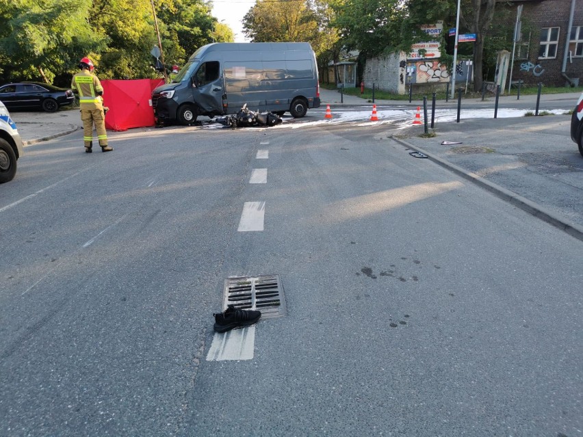 Wypadek na ul. Metalowców we Wrocławiu. Motocyklista zginął...