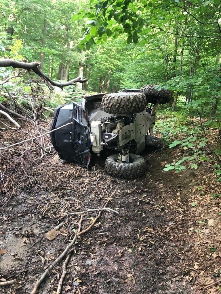 Radziszów, Głogoczów. Groźny wypadek quada. Poszkodowane małe dziecko