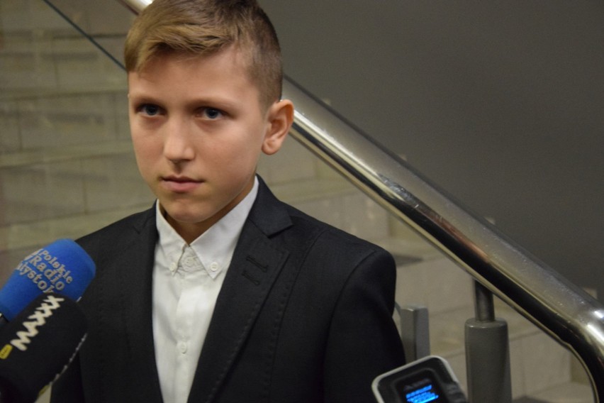 12-letni Krysiań Bochiński nagrodzony przez Jarosława...