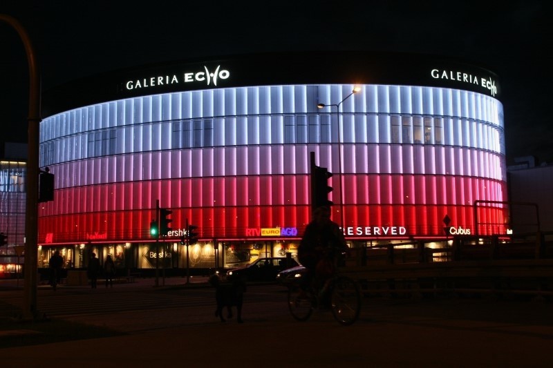 Galeria Echo zmieniła barwy na czas EURO 2012